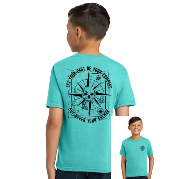 Youth Nautical Compass Unisex Moisture Management T-Shirt