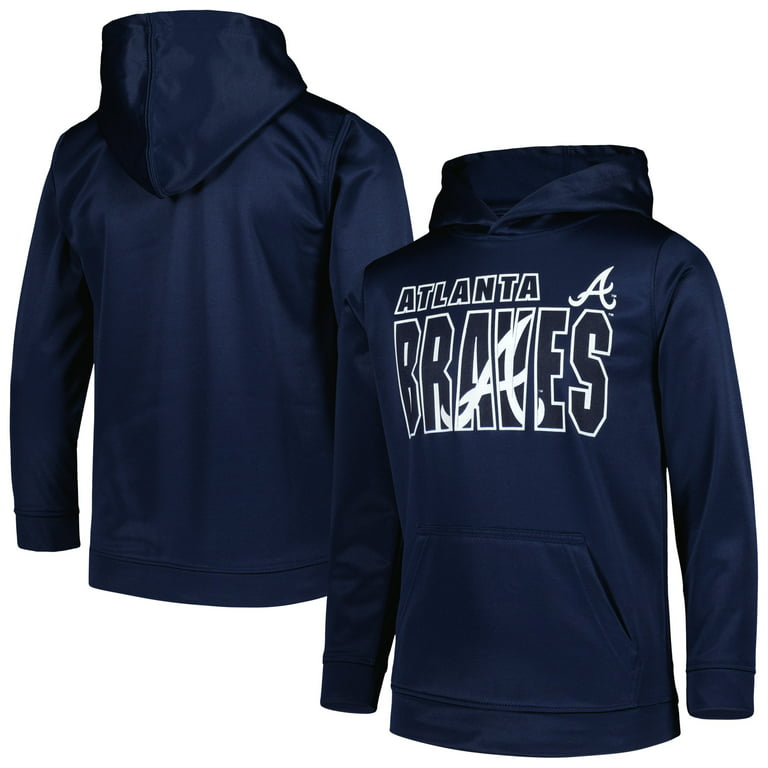 Atlanta Braves Youth XL Navy Hoodie Sweatshirt