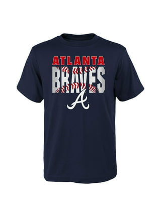 Youth MLB Productions Heather Gray Atlanta Braves MBSG T-Shirt Size: 2XL