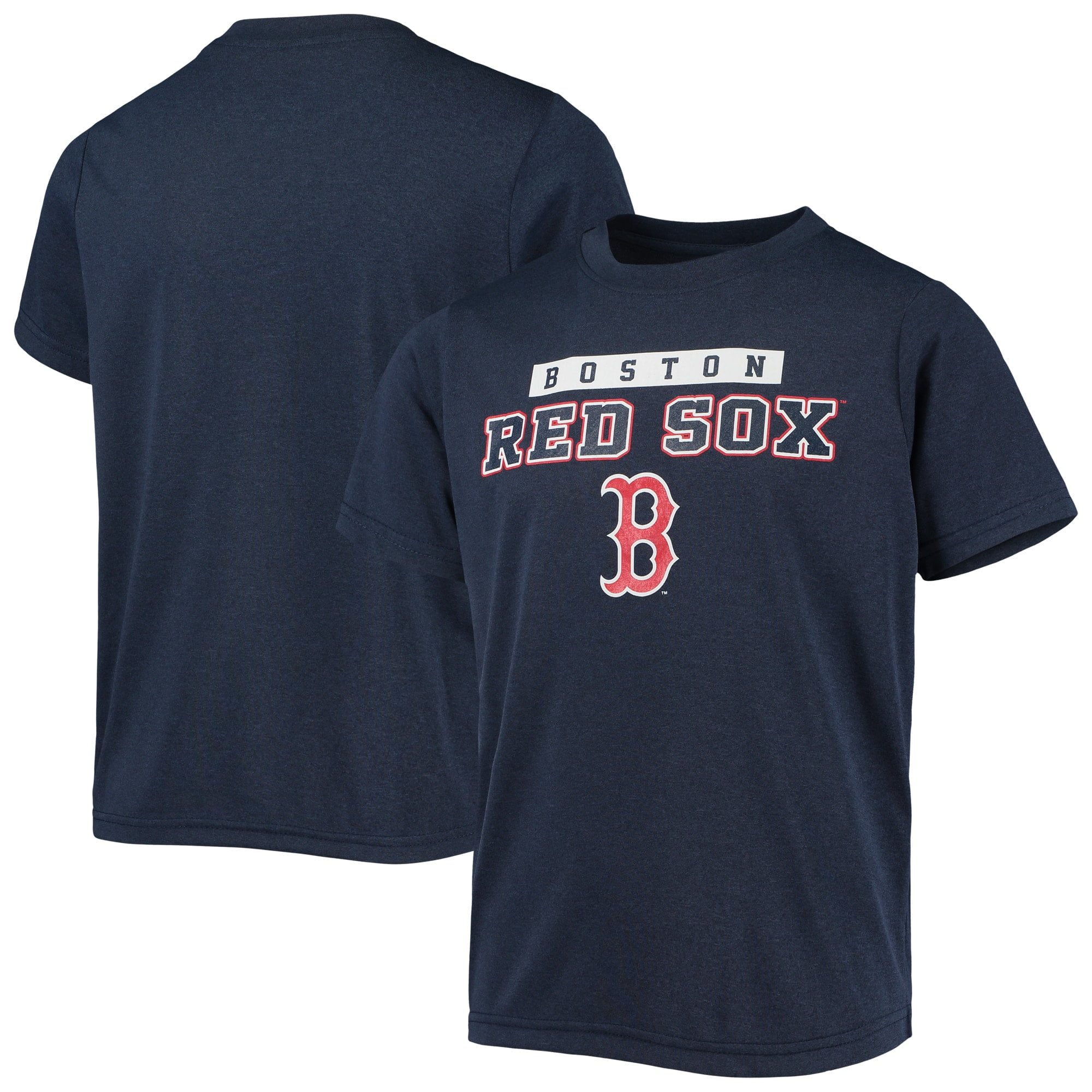 Youth Navy Boston Red Sox Wordmark Baseball T-Shirt 