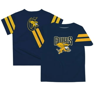 Youth Navy Blinn College Buccaneers Team Logo Stripes T-Shirt