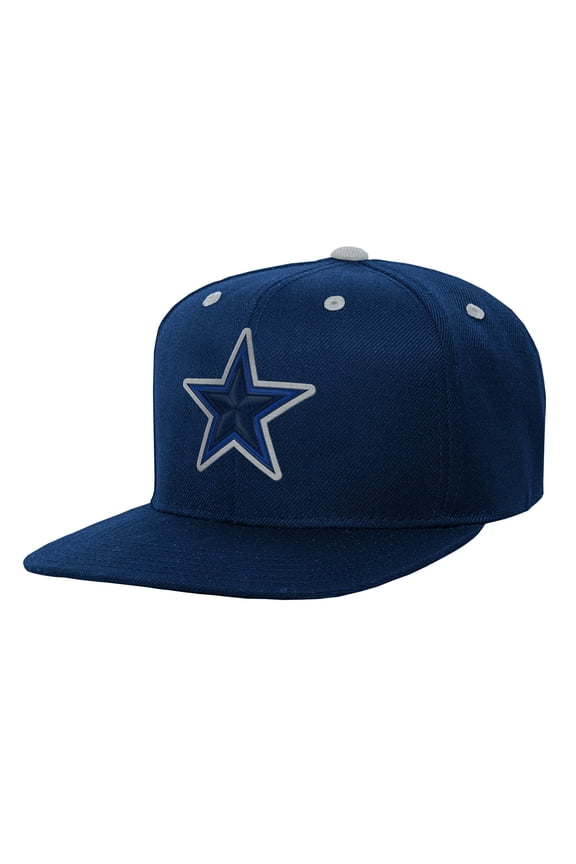 Youth Navy Dallas Cowboys Team Color Pop Snapback Hat