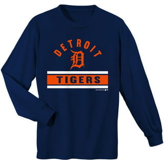 Detroit Tigers Big & Tall Long Sleeve T-Shirt - Navy