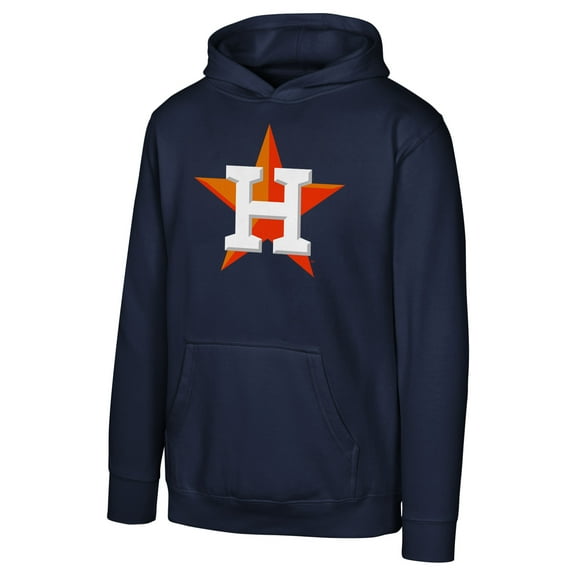 Youth  Navy Houston Astros Primary Logo Pullover Hoodie