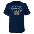 thumbnail image 1 of Youth Navy Memphis Grizzlies Star Wars The Child T-Shirt, 1 of 1