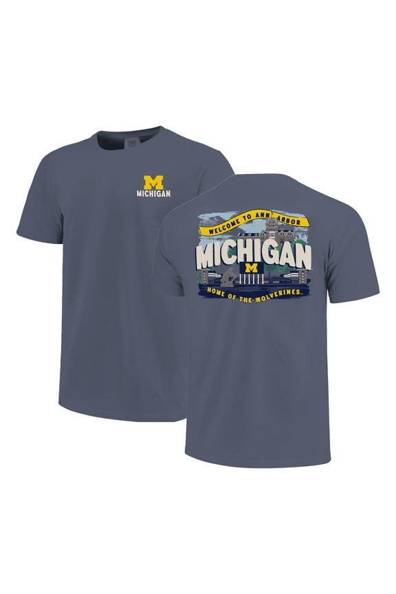 Youth Navy Michigan Wolverines Local Campus Scene T-Shirt