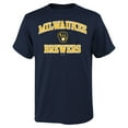 thumbnail image 1 of Youth Navy Milwaukee Brewers Heart & Soul T-Shirt, 1 of 1