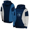 thumbnail image 1 of Youth  Navy Minnesota Timberwolves Ace In the Hole Pullover Hoodie, 1 of 3