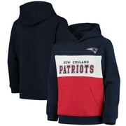 Youth Navy New England Patriots Logo Pullover Hoodie