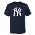 thumbnail image 1 of Youth Navy New York Yankees Logo Primary Team T-Shirt, 1 of 1