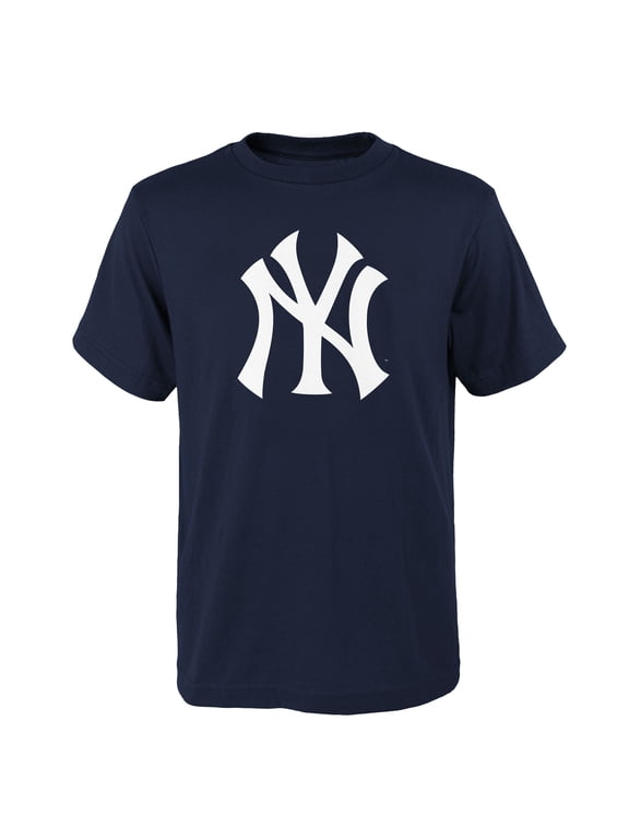 Youth Navy New York Yankees Logo Primary Team T-Shirt