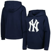 Youth Navy New York Yankees Team Primary Logo Pullover Hoodie