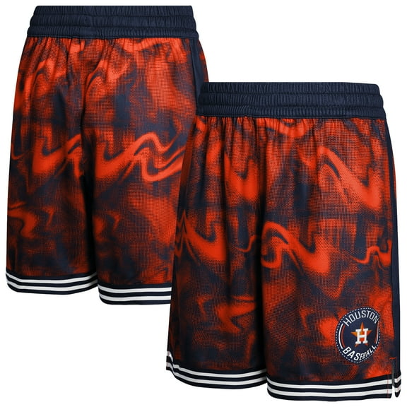 Youth Navy/Orange Houston Astros Outfielder Shorts
