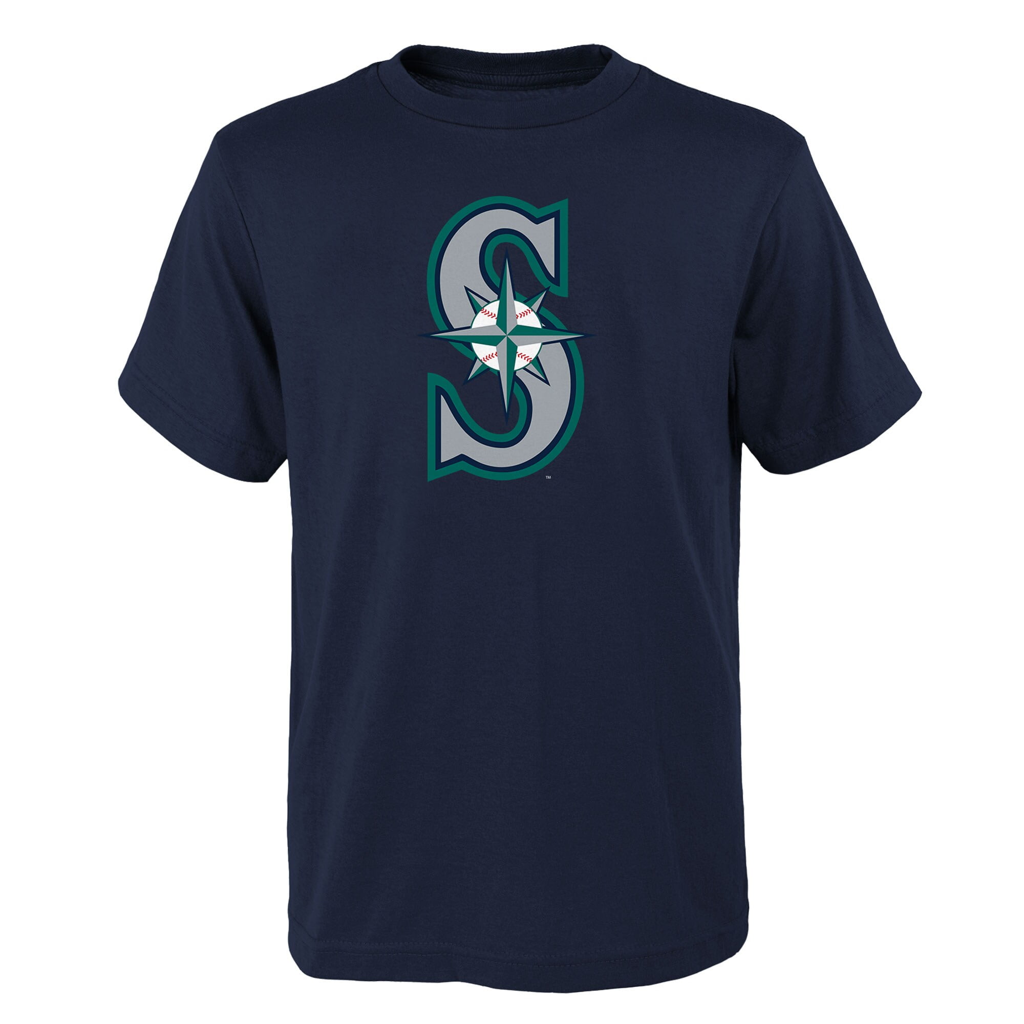 Youth Navy Seattle Mariners Logo Primary Team T-Shirt - Walmart.com