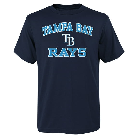 Youth Navy Tampa Bay Rays Heart & Soul T-Shirt