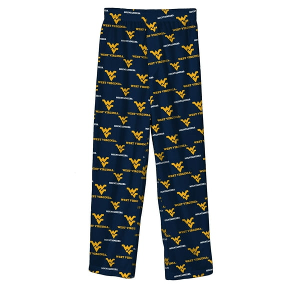 Youth Navy West Virginia Mountaineers Team Color Printed Pants