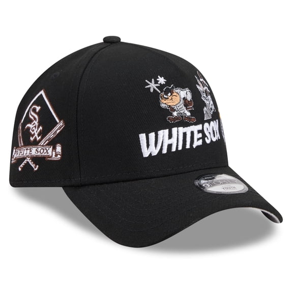 Youth New Era Black Chicago White Sox Looney Tunes A-Frame 9FORTY Adjustable Hat