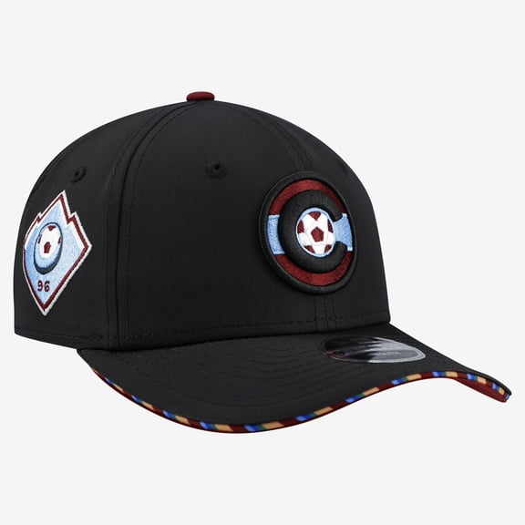 Youth New Era Black Colorado Rapids Jersey Hook 9SEVENTY Adjustable Hat