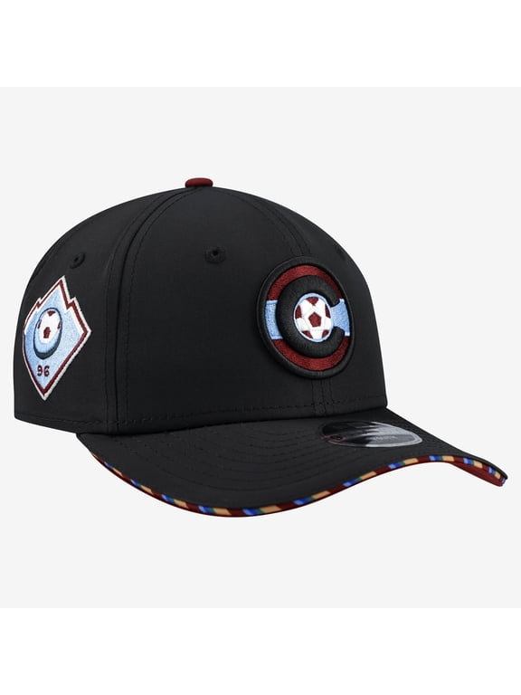 Youth New Era Black Colorado Rapids Jersey Hook 9SEVENTY Adjustable Hat