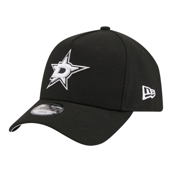 Youth New Era Black Dallas Stars 9FORTY A-Frame Adjustable Hat