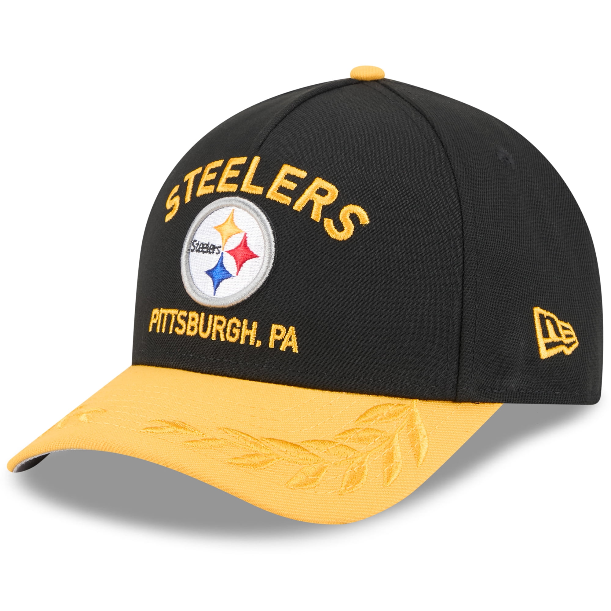 New Era Pittsburgh Steelers Cap - 9FORTY Dublin Games, Schwarz Mit Gelb