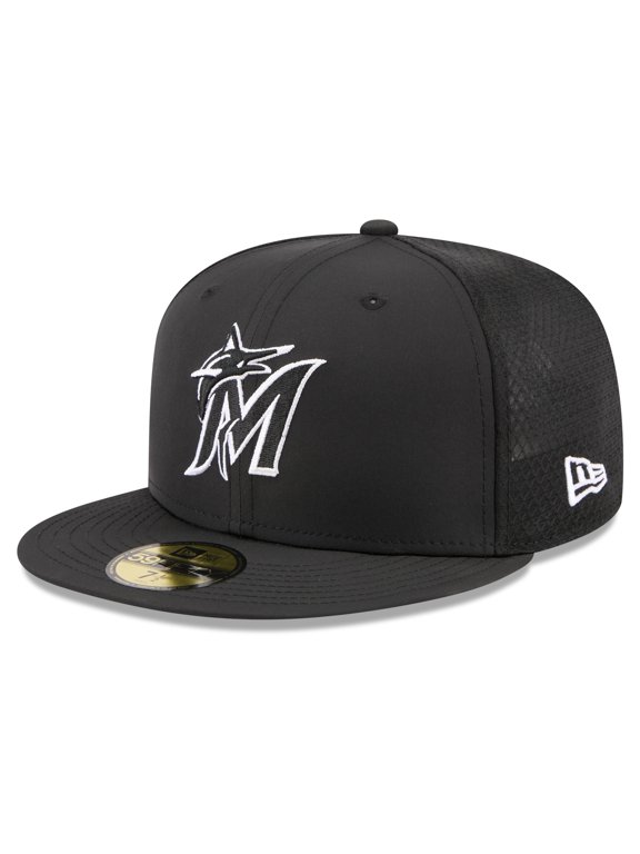 Youth New Era Black Miami Marlins Batting Practice 59FIFTY Fitted Hat