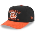 thumbnail image 1 of Youth New Era  Black/Orange Cincinnati Bengals 2025 NFL Draft A-Frame 9FIFTY Snapback Hat, 1 of 5