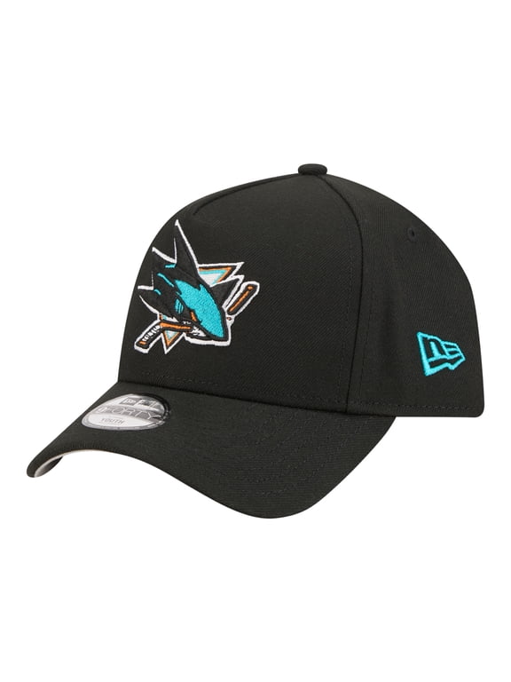 Youth New Era Black San Jose Sharks 9FORTY A-Frame Adjustable Hat