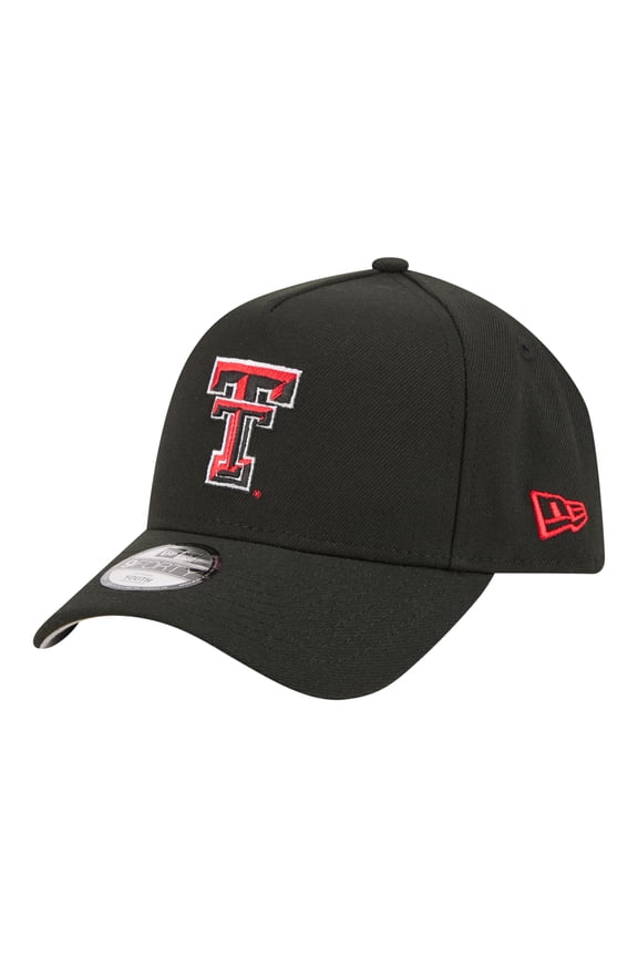 Youth New Era Black Texas Tech Red Raiders 9FORTY A-Frame Adjustable Hat