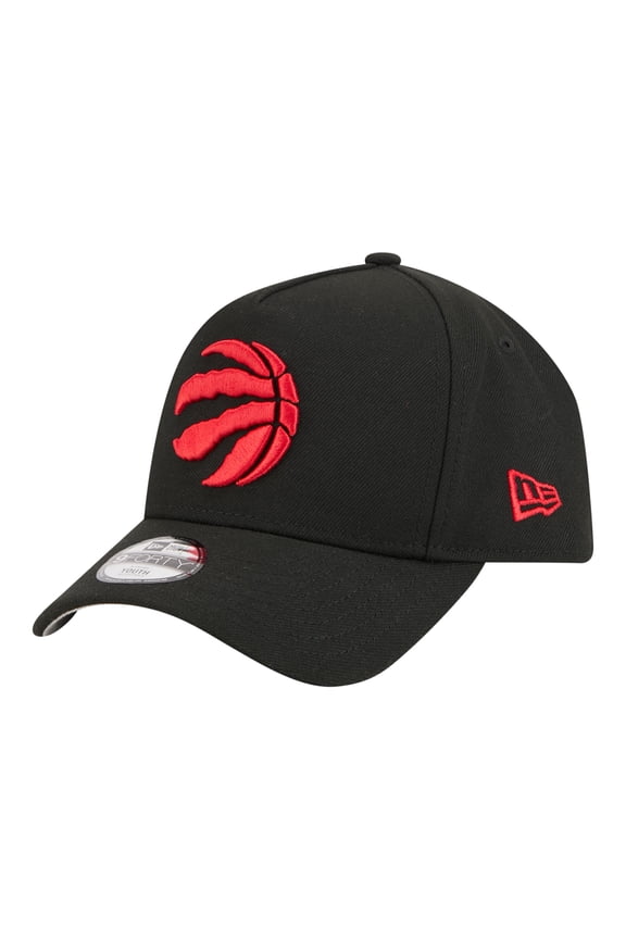 Youth New Era Black Toronto Raptors 9FORTY A-Frame Adjustable Hat