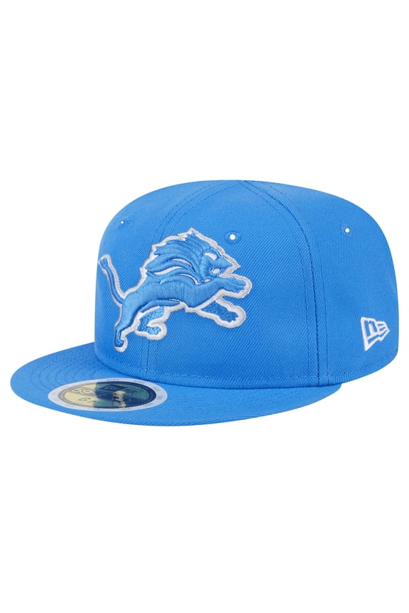 Youth New Era Blue Detroit Lions Main 59FIFTY Fitted Hat