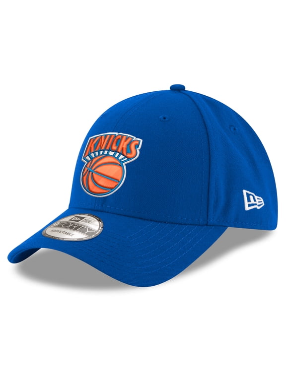 Youth New Era Blue New York Knicks Basketball Logo Adjustable Hat