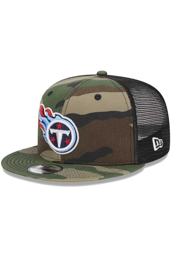 Youth New Era Camo Tennessee Titans Main Trucker 9FIFTY Snapback Hat