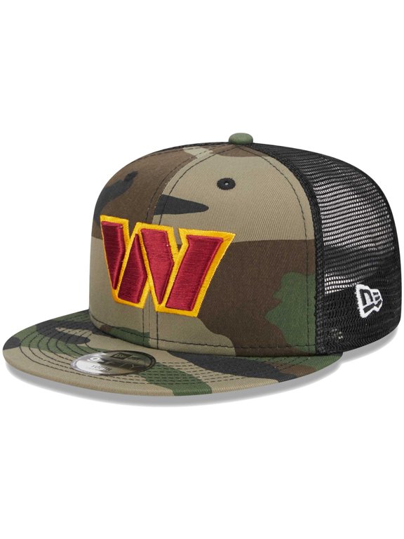 Youth New Era Camo Washington Commanders Main Trucker 9FIFTY Snapback Hat