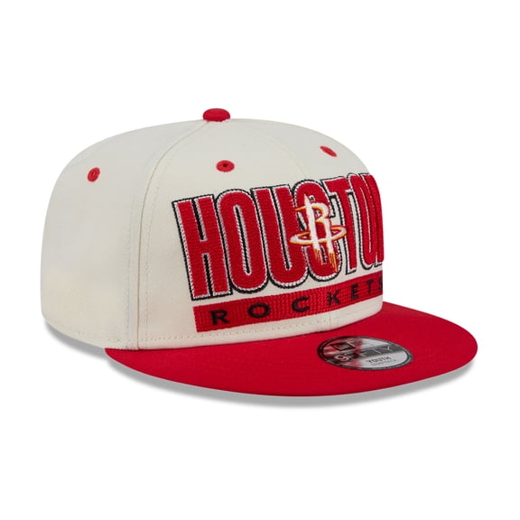 Youth New Era Cream/Red Houston Rockets Classic 9FIFTY Snapback Hat