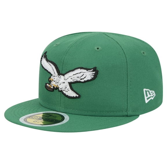 Youth New Era Kelly Green Philadelphia Eagles Main 59FIFTY Fitted Hat