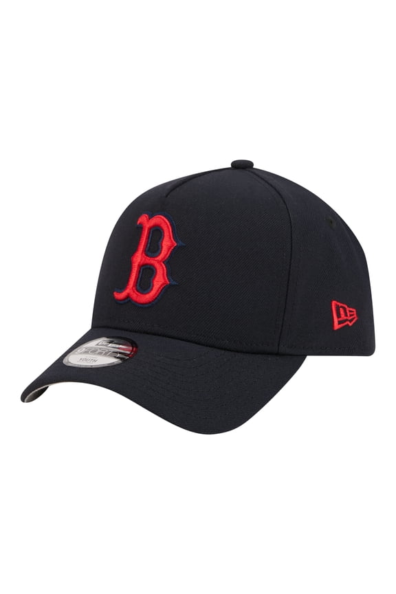 Youth New Era Navy Boston Red Sox 9FORTY A-Frame Adjustable Hat
