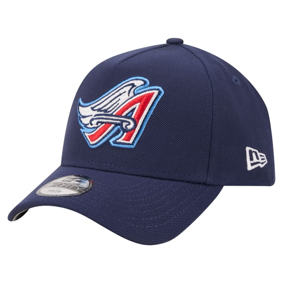 Youth New Era Navy California Angels Cooperstown Logo 9FORTY A-Frame Adjustable Hat