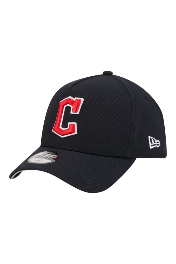 Youth New Era Navy Cleveland Guardians 9FORTY A-Frame Adjustable Hat