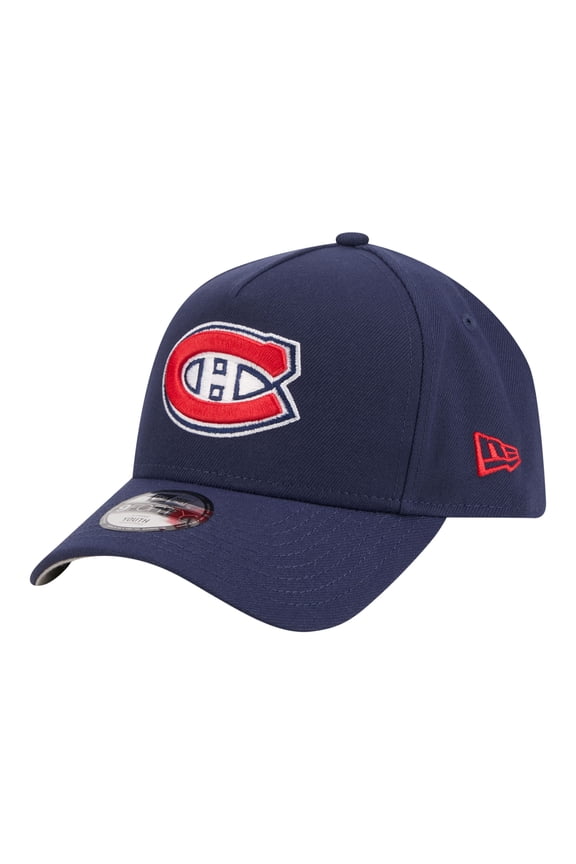 Youth New Era Navy Montreal Canadiens 9FORTY A-Frame Adjustable Hat
