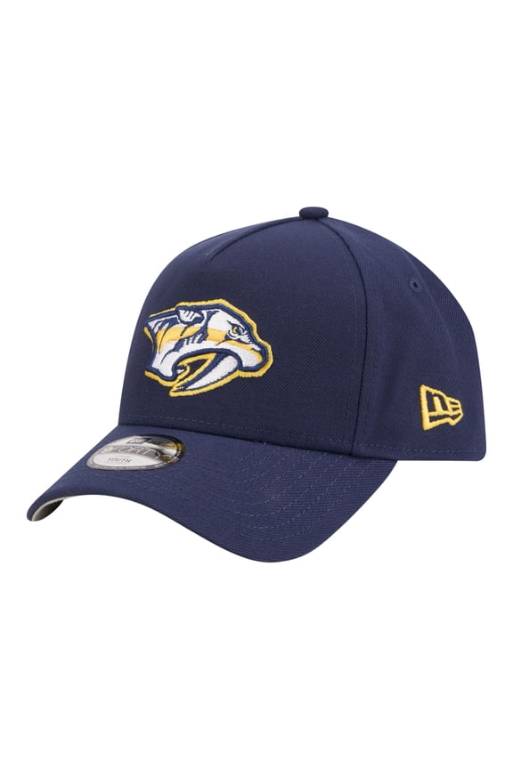 Youth New Era Navy Nashville Predators 9FORTY A-Frame Adjustable Hat