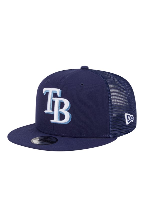 Youth New Era  Navy Tampa Bay Rays 9FIFTY Trucker Snapback Hat