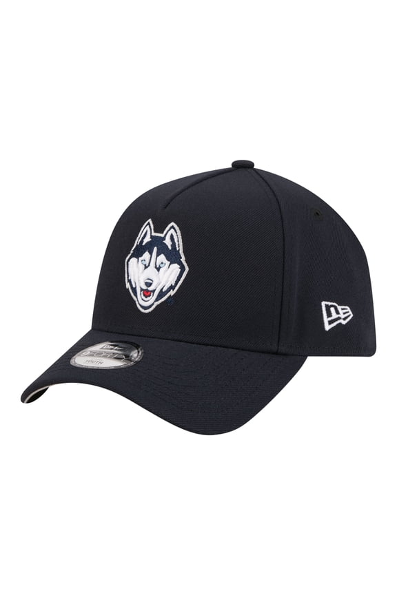 Youth New Era Navy UConn Huskies 9FORTY A-Frame Adjustable Hat