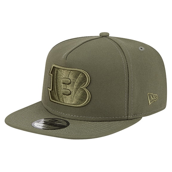 Youth New Era Olive Cincinnati Bengals Color Pack A-Frame 9FIFTY Snapback Hat