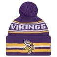 thumbnail image 1 of Youth New Era  Purple Minnesota Vikings Classic Cuffed Knit Hat with Pom, 1 of 2