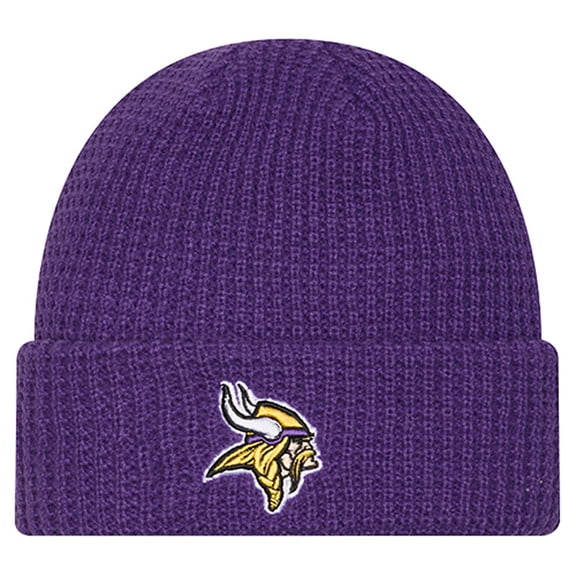 Youth New Era Purple Minnesota Vikings Waffle Cuffed Knit Hat