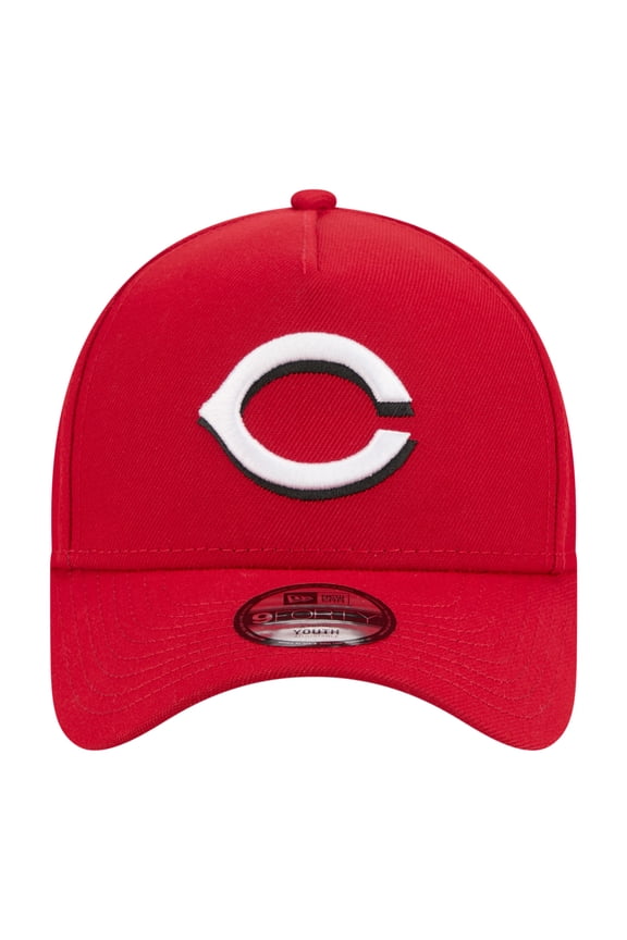 Youth New Era Red Cincinnati Reds 9FORTY A-Frame Adjustable Hat