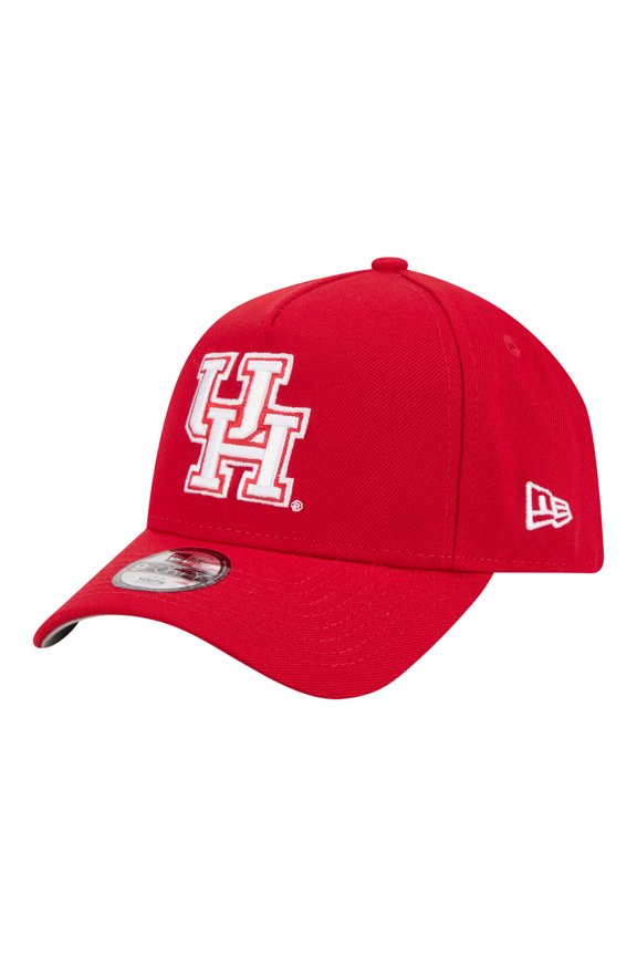 Youth New Era Red Houston Cougars 9FORTY A-Frame Adjustable Hat