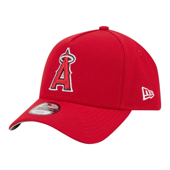 Youth New Era Red Los Angeles Angels 9FORTY A-Frame Adjustable Hat
