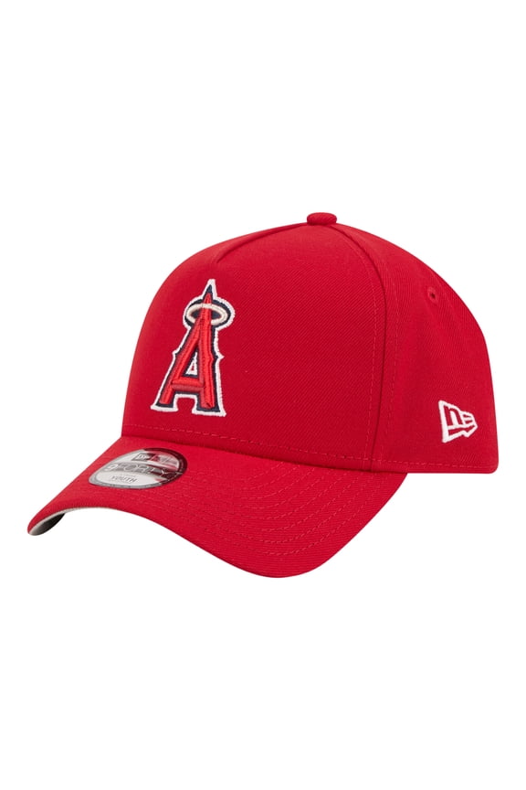 Youth New Era Red Los Angeles Angels 9FORTY A-Frame Adjustable Hat